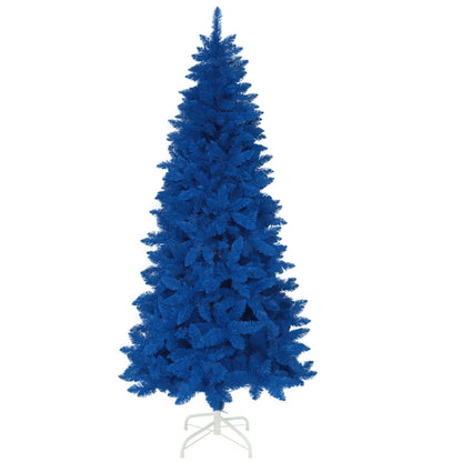 6ft BLUE Pre-lit Slim Pencil Artificial Christmas Tree with Lights.