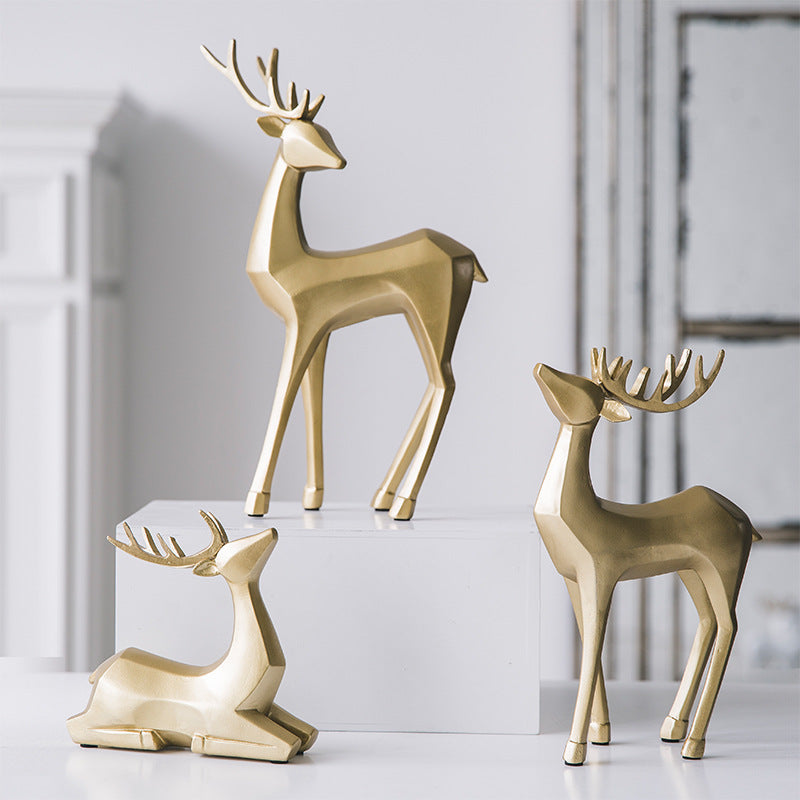 Christmas Deer Figurine Decor