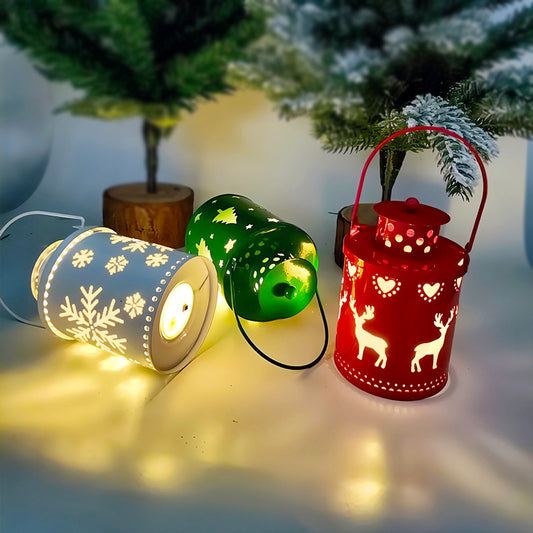 Christmas Candle Lights LED Small Lanterns Holiday Decorations