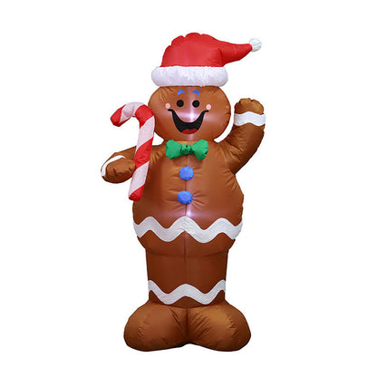 5ft Pre-lit Gingerbread Inflatable Christmas Outdoor Decoration with LED  main product image