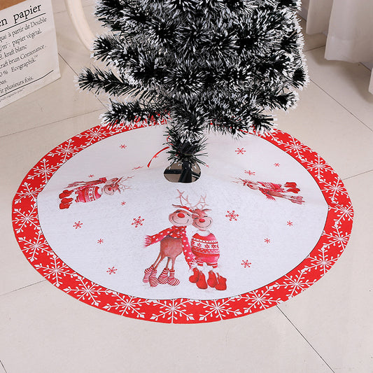 Velvet Christmas tree skirt