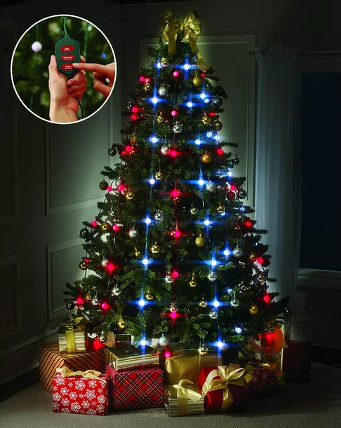 Christmas Tree Dazzler LED Christmas Lights, Color Changing LED Light for The Christmas Tree 64 LED