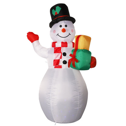 5 ft Glowing Snowman Inflatable Christmas Decoration with LED light