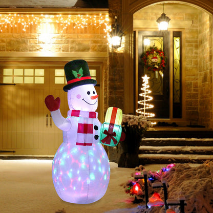 5 ft Glowing Snowman Inflatable Christmas Decoration with LED light