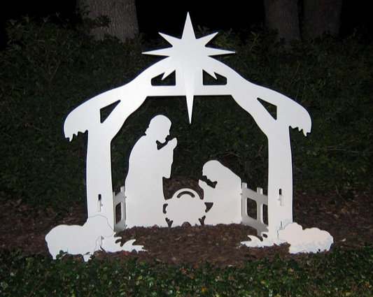 30 inch- 7 Pieces Holy Holiday Outdoor Nativity Scene set.