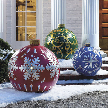 Inflatable Christmas Ornament Ball for Outdoor