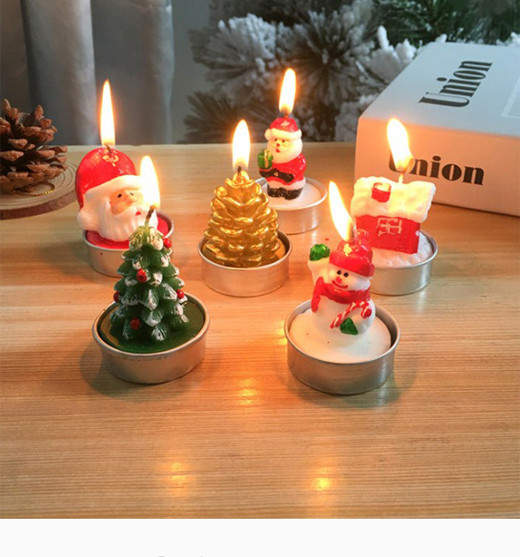 Green Christmas Tree Tea-light Candles, 3ct.