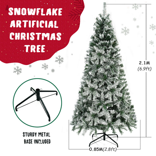 7ft Artificial snowflake christmas tree