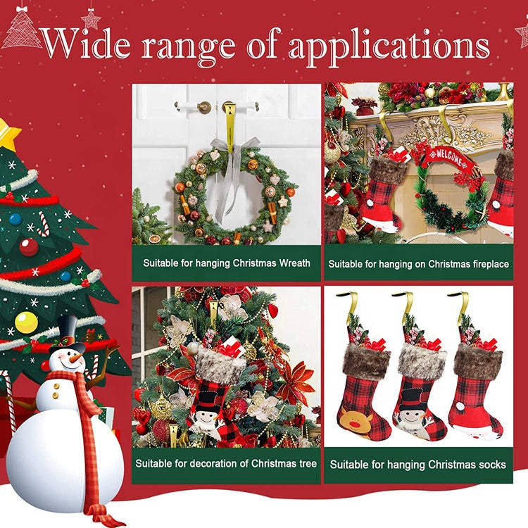 Set of 4 mantles Holiday Ornament christmas stocking Hooks application type