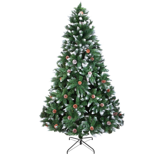 6FT Indoor and Outdoor Christmas Tree with Branches and Pine Cones main product picture