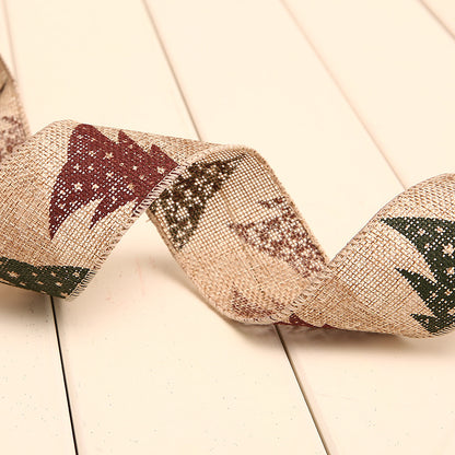 Linen Christmas Ribbon