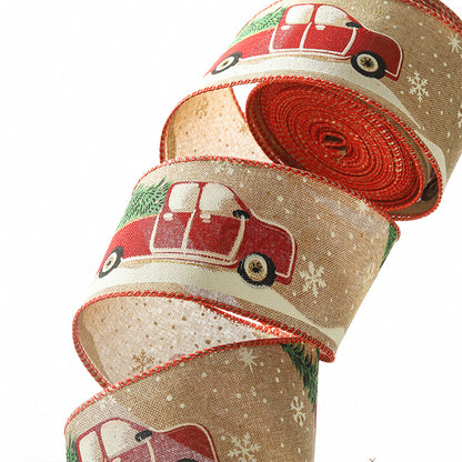 Merry Christmas Ribbon 2.4"x 10 yard / Roll