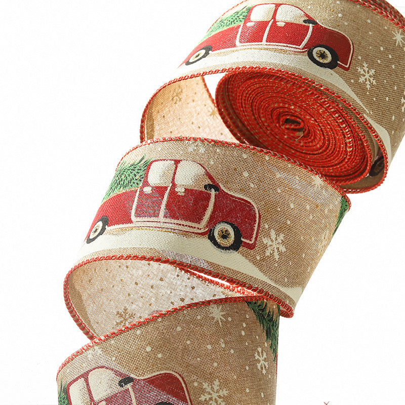 Merry Christmas Ribbon 2.4"x 10 yard / Roll