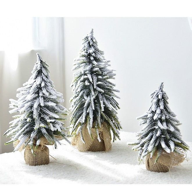 Frosted Mini Tabletop Artificial Christmas Tree