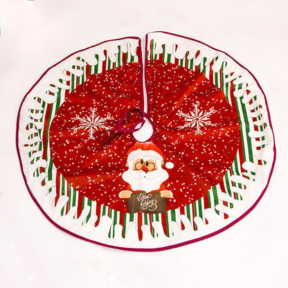 Velvet Christmas tree skirt