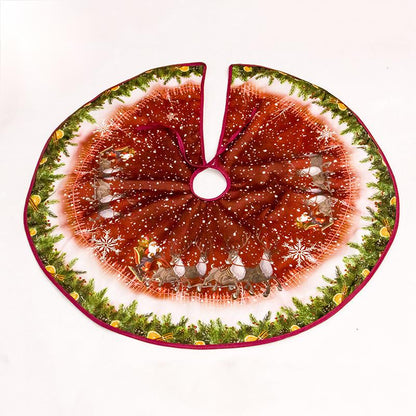 Velvet Christmas tree skirt