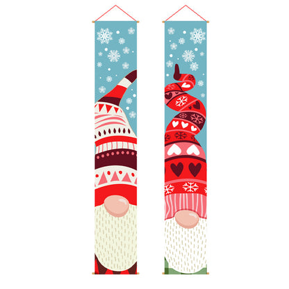 Front door and porch Christmas Outdoor Banner