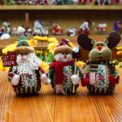 7" Christmas Tree Flannel ornaments