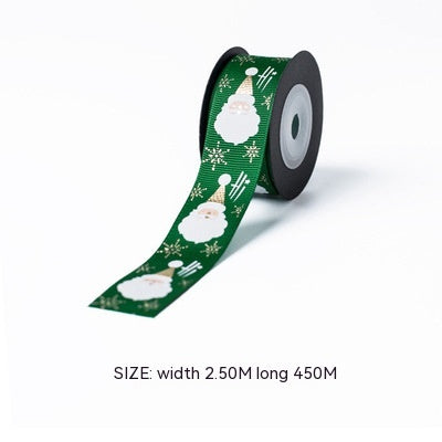 santa green christmas ribbon 