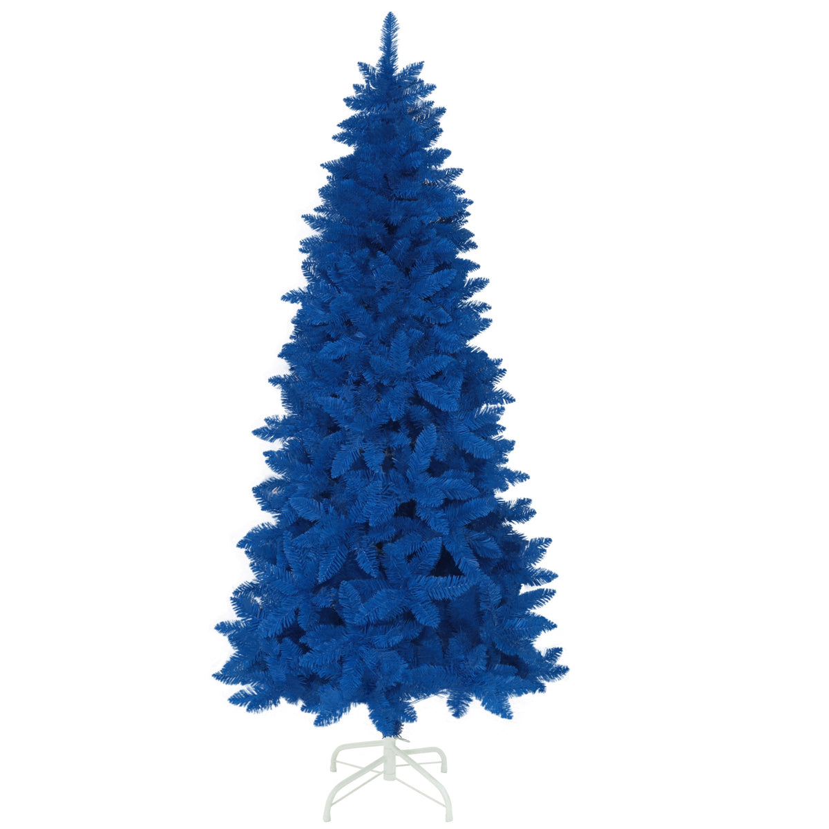 6ft BLUE Pre-lit Slim Pencil Artificial Christmas Tree with Lights.