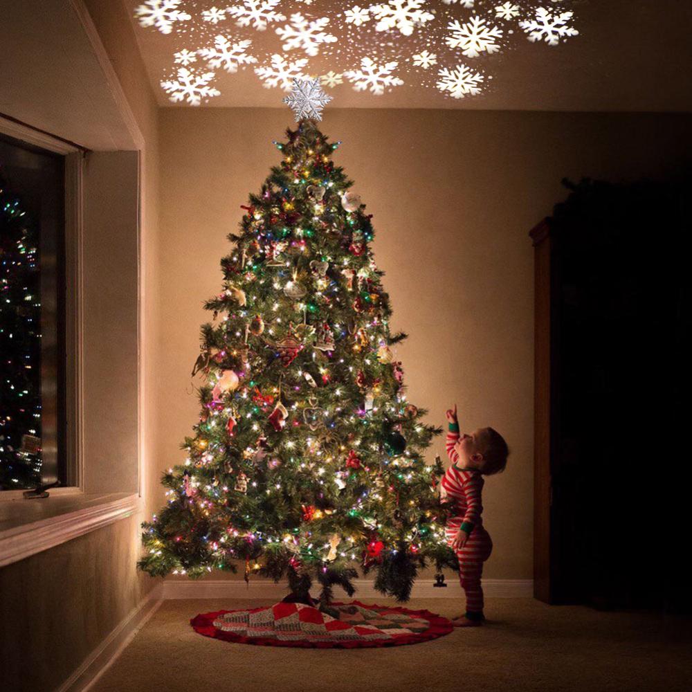 Christmas Tree Topper Star Lighted with projector