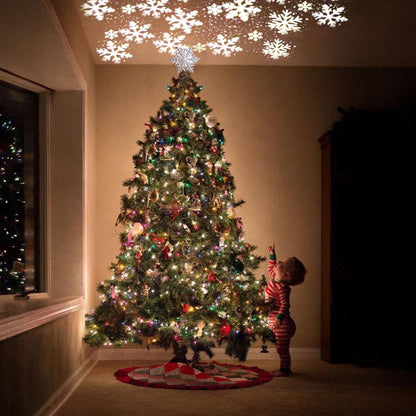 Christmas Tree Topper Star Lighted with projector