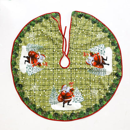 Velvet Christmas tree skirt