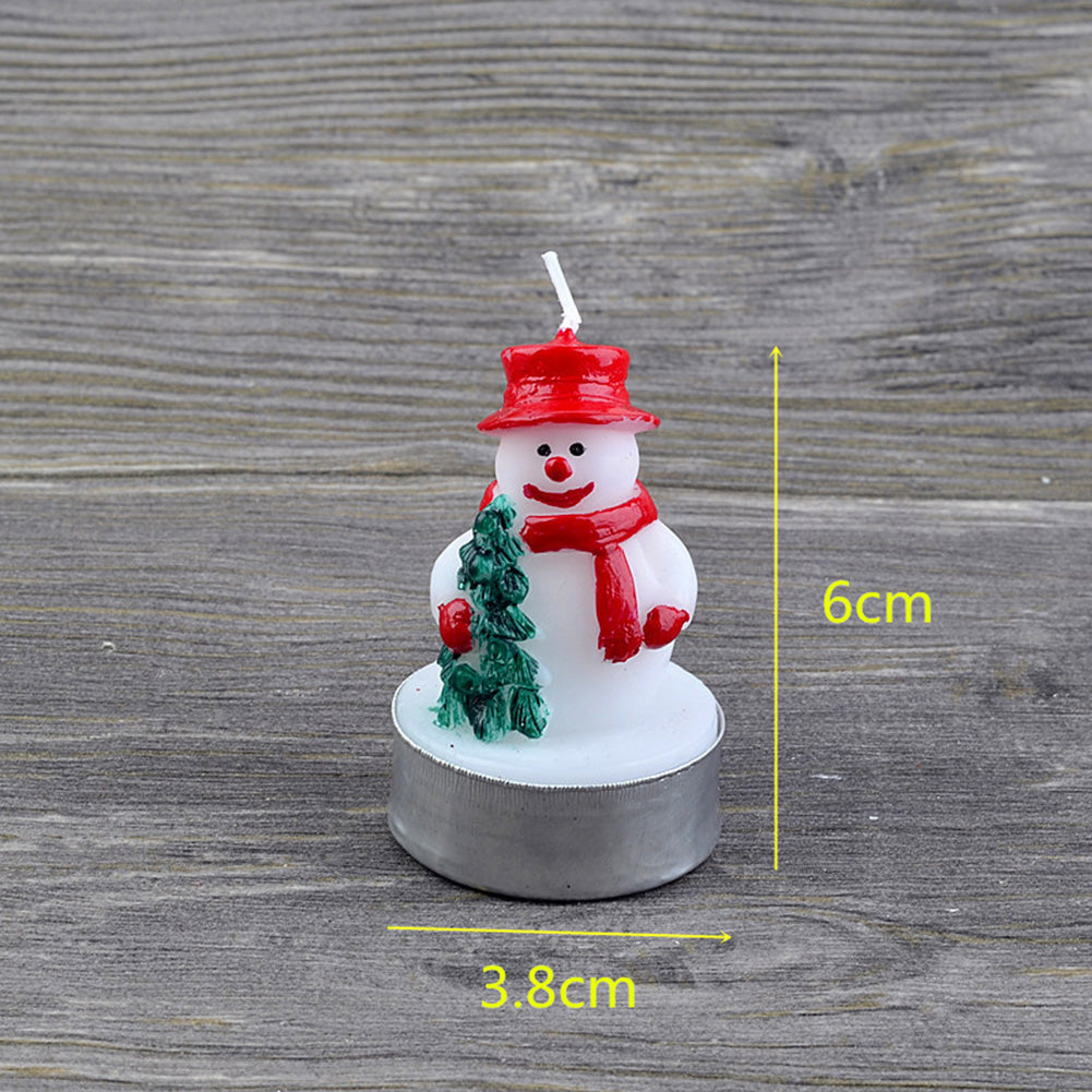 3 piece Snowman Christmas Candles/ tea-light candles