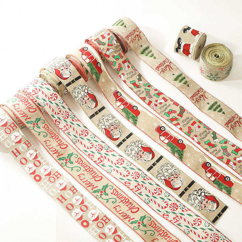 Merry Christmas Ribbon 2.4"x 10 yard / Roll