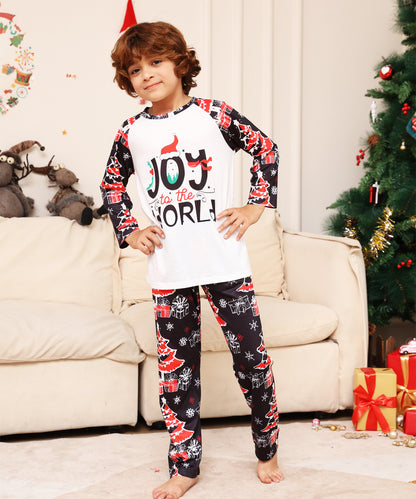 Christmas Joy print Homewear Pajamas matching set