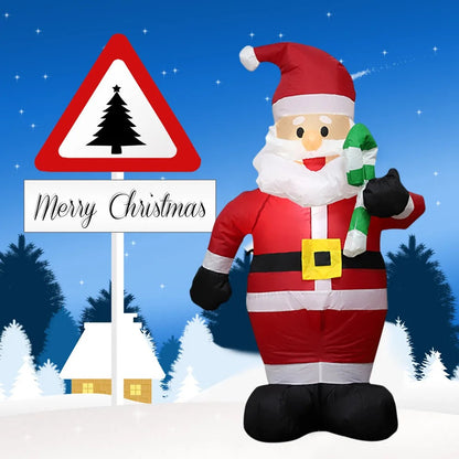 4ft Inflatable Santa Claus Outdoor Christmas Decorations/Blow up santa, Jumbo outdoor christmas decoration/large christmas inflatables/at home christmas inflatables 2023.Yard inflatables.