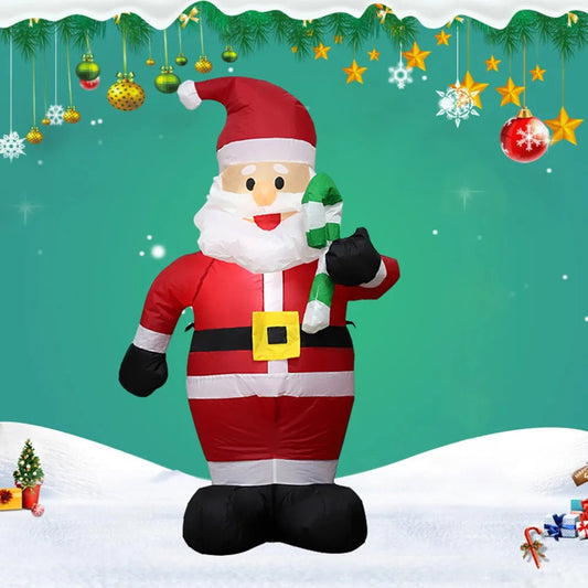 4ft Inflatable Santa Claus Outdoor Christmas Decorations/Blow up santa, Jumbo outdoor christmas decoration/large christmas inflatables/at home christmas inflatables 2023.Yard inflatables.