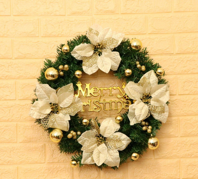 Large 24-Inch Christmas Wreath with ornament for Front Door