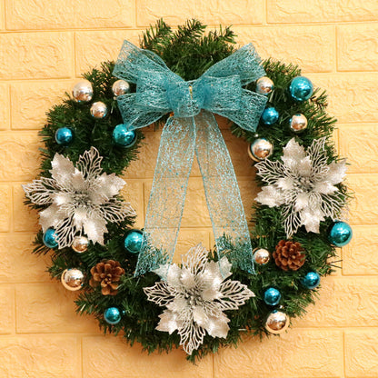 Large 24-Inch Christmas Wreath with ornament for Front Door
