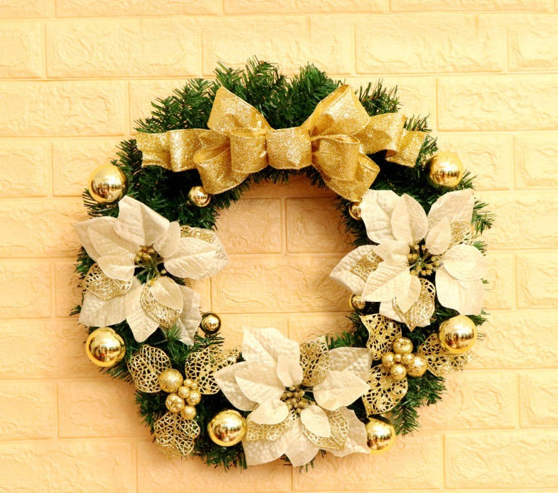 Large 24-Inch Christmas Wreath with ornament for Front Door