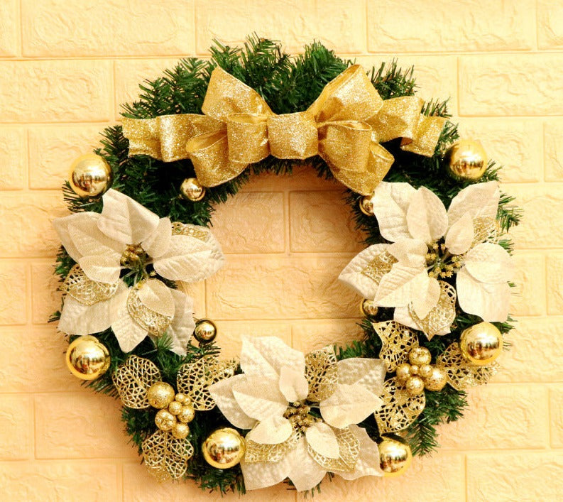 Large 24-Inch Christmas Wreath with ornament for Front Door