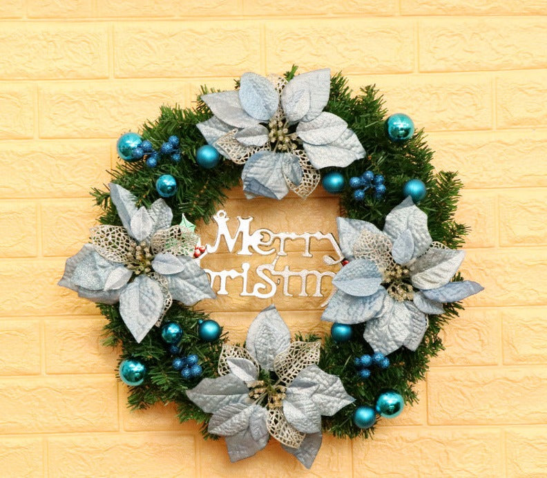 Large 24-Inch Christmas Wreath with ornament for Front Door