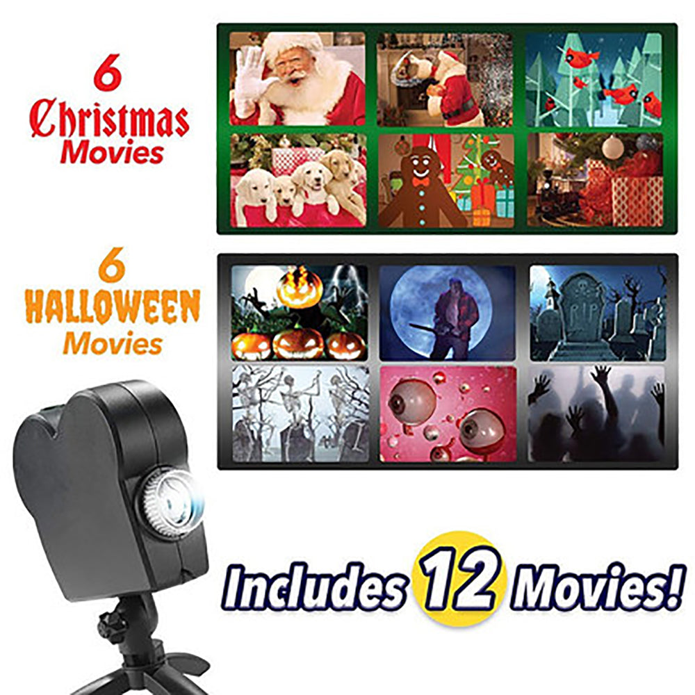 Christmas decoration holiday window projector