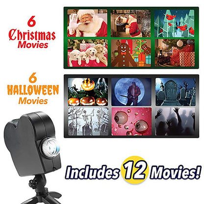 Christmas decoration holiday window projector