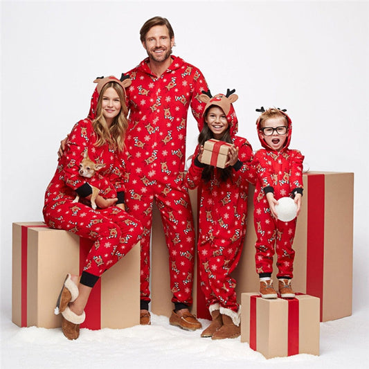 Christmas family Red matching pajamas set