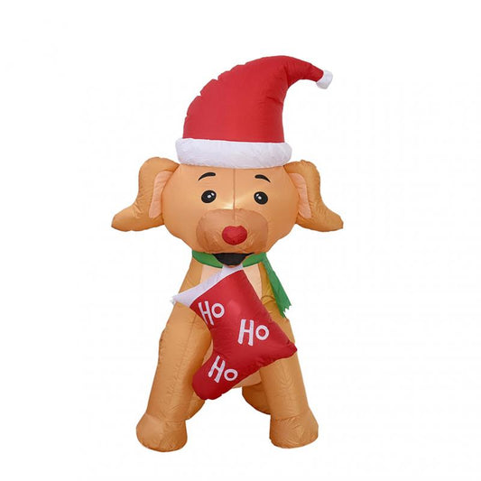 5ft Pre-lit Inflatable dog Dog inflatable outdoor holiday decoration
