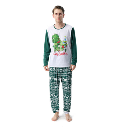 Family matching christmas green pajamas set