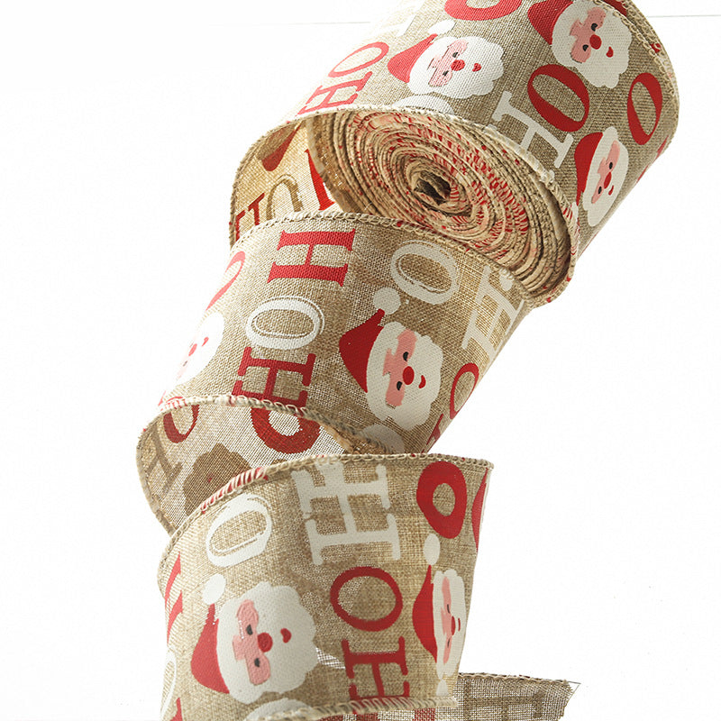 Merry Christmas Ribbon 2.4"x 10 yard / Roll