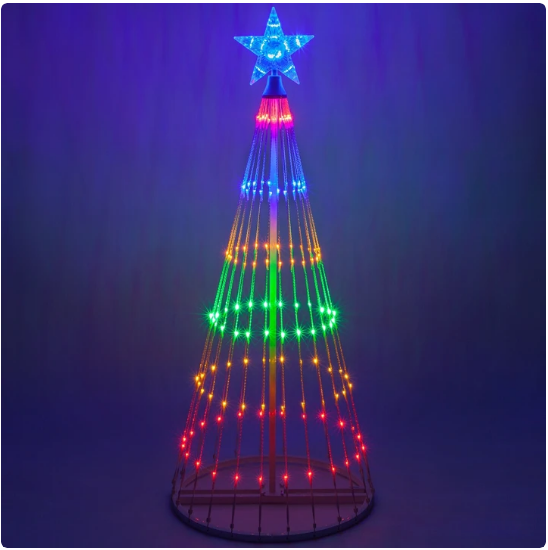 9 foot Pre-lit LED Animated Outdoor Christmas Tree Decorations flagpole.