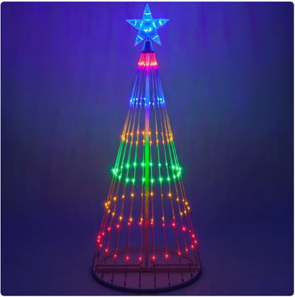 9 foot Pre-lit LED Animated Outdoor Christmas Tree Decorations flagpole.