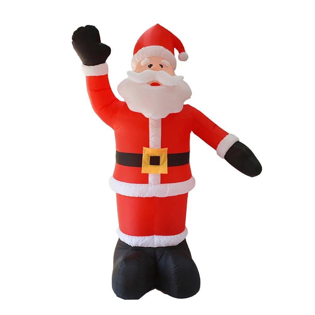 Pre-lit 8ft Giant Inflatable Santa Claus Outdoors Christmas Decorations for Home Yard Garden Decoration Merry Christmas Welcome Arches