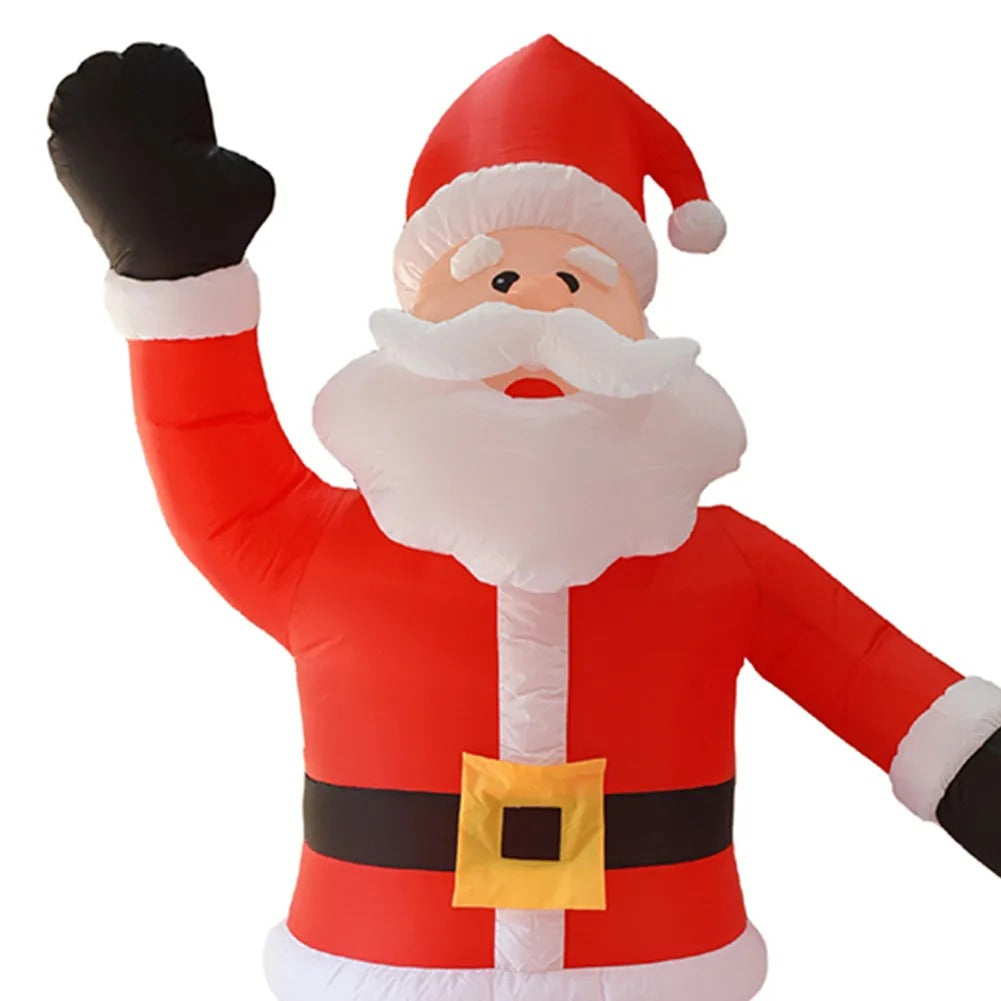 Pre-lit 8ft Giant Inflatable Santa Claus Outdoors Christmas Decorations for Home Yard Garden Decoration Merry Christmas Welcome Arches