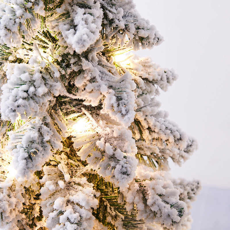 pre lit Christmas Small Flocking tabletop Tree 