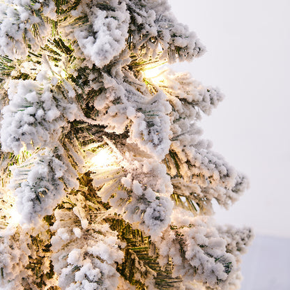 pre lit Christmas Small Flocking tabletop Tree 