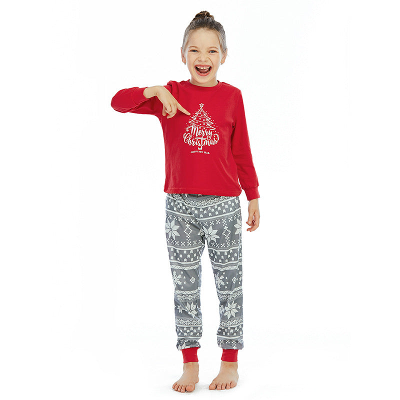 Black Long Sleeve Couple Christmas Pajamas set